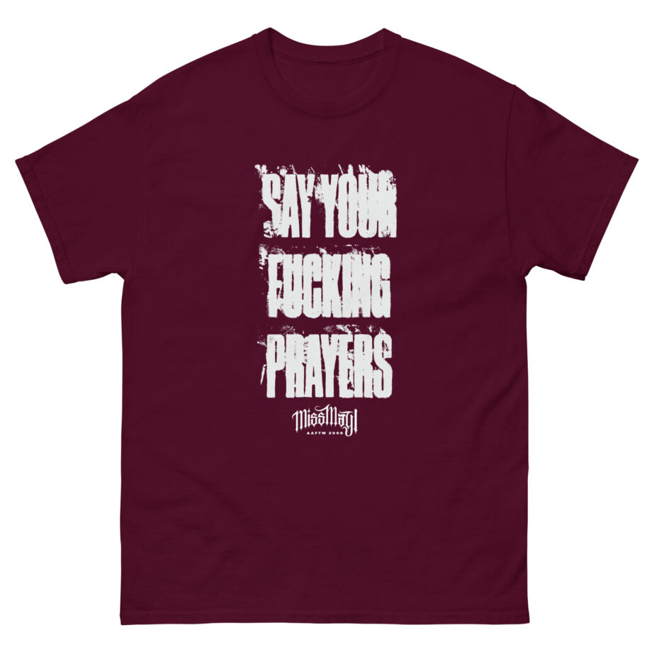 Miss May I Glow in the Dark Prayers Unisex classic tee