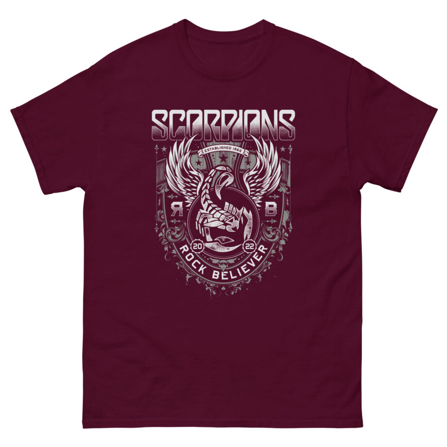 Scorpions Rock Believer Ornaments Unisex classic tee