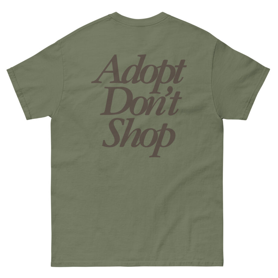 Miss Peaches Adopt Don’t Shop Unisex classic tee