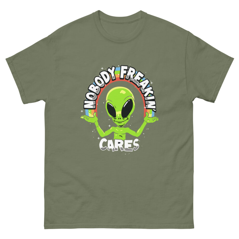Carter Kench  Nobody Freakin' Cares Rainbow Unisex classic tee