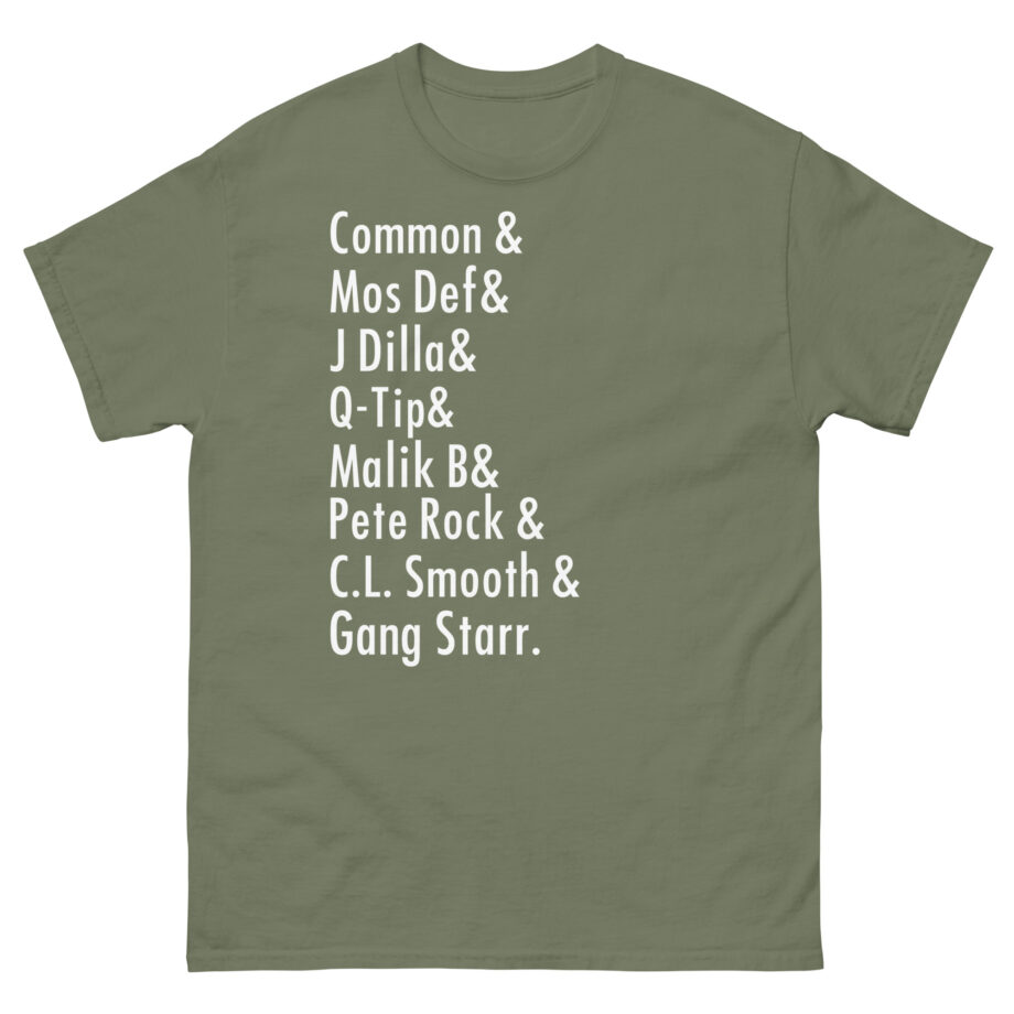Music Common, Mos Def, J Dilla, Q-tip, Malik B, Pete Rock, C.l. Smooth Unisex classic tee