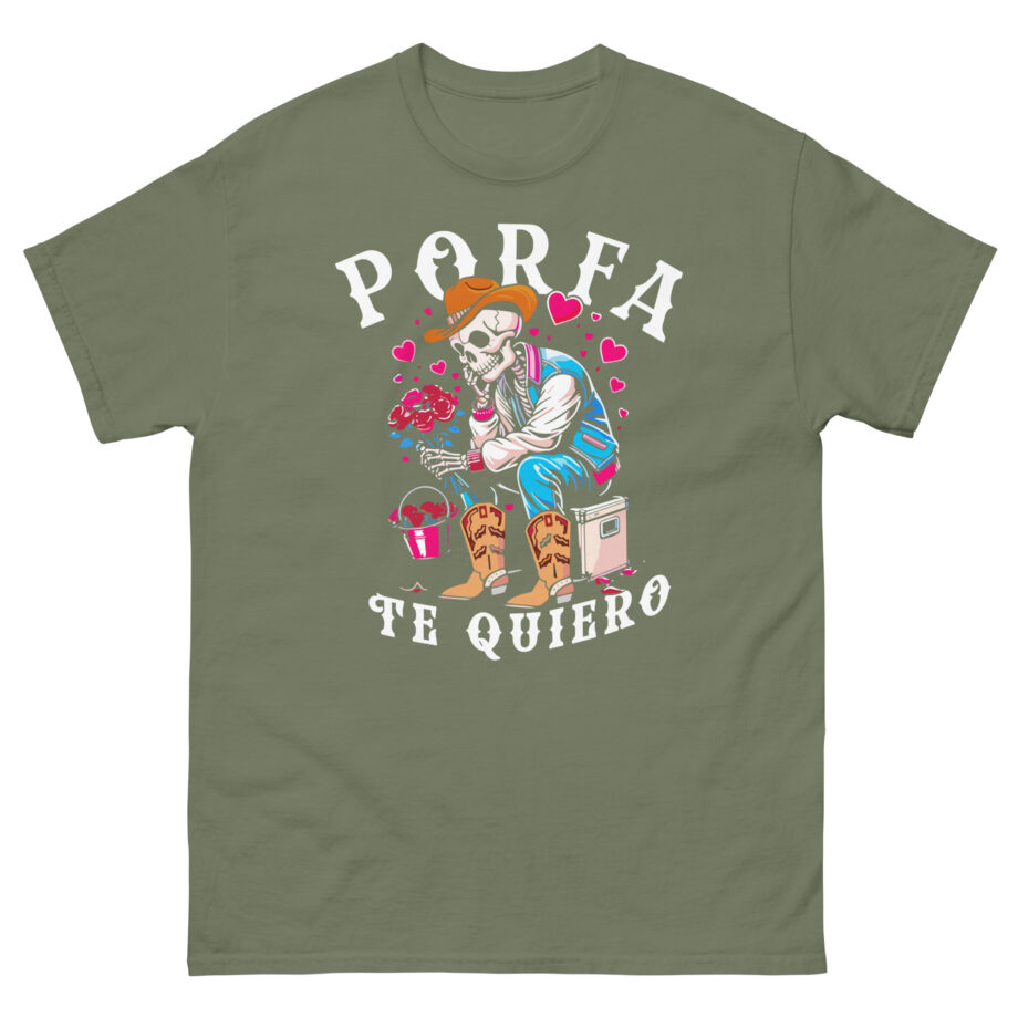 Porfa Skeleton Favor Te Quiero Unisex classic tee