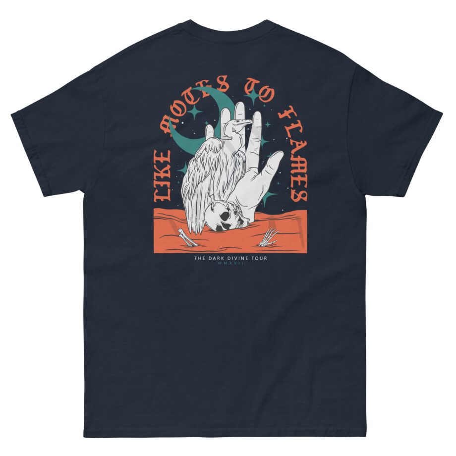 Like Moths to Flames the Dark Divine Tour Unisex classic tee