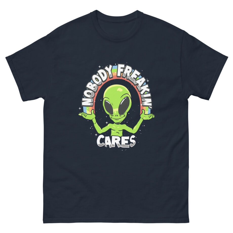 Carter Kench  Nobody Freakin' Cares Rainbow Unisex classic tee