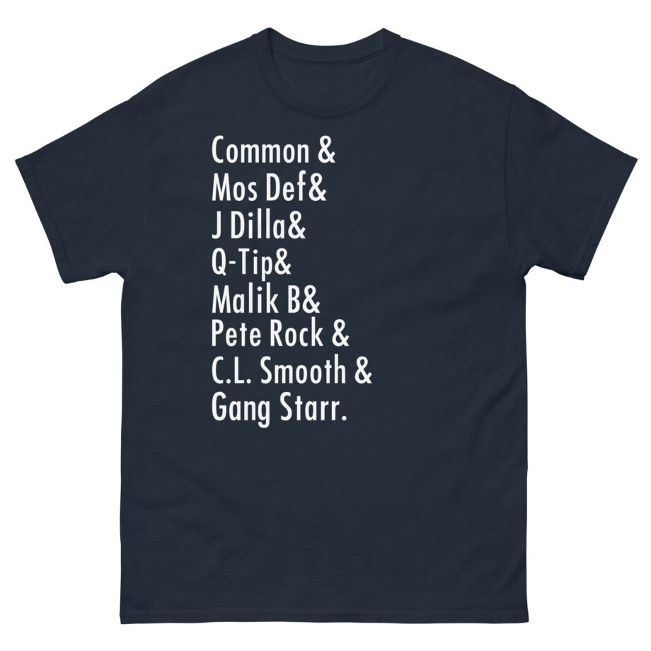 Music Common, Mos Def, J Dilla, Q-tip, Malik B, Pete Rock, C.l. Smooth Unisex classic tee