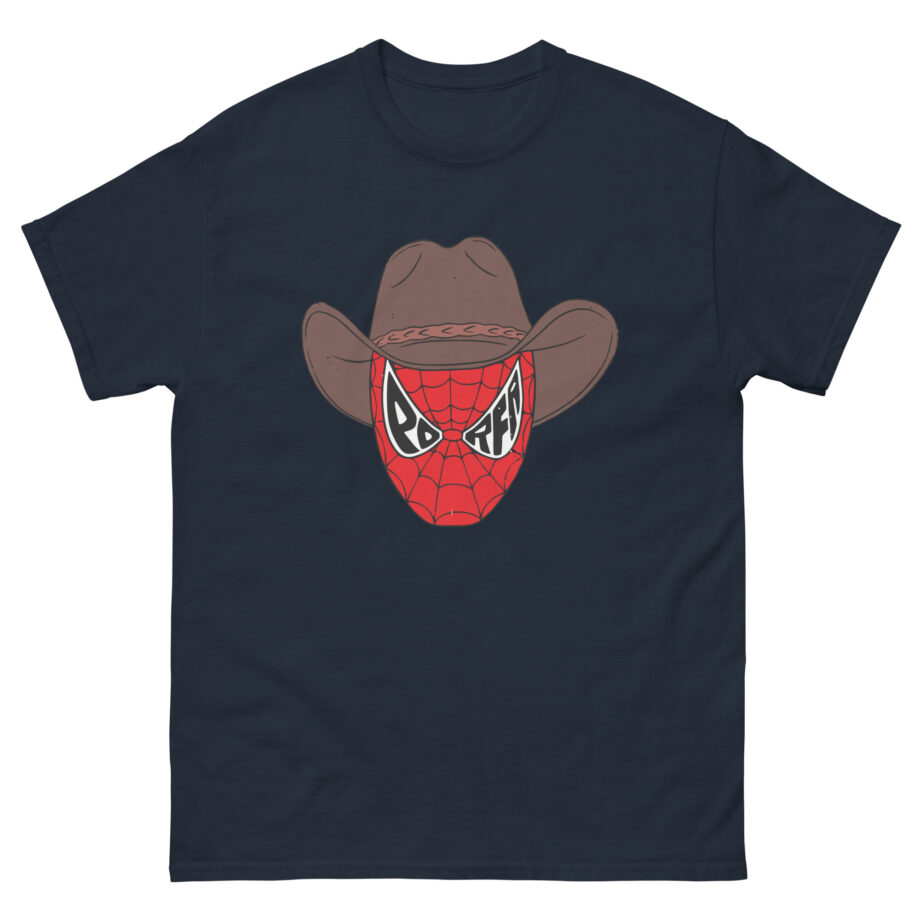 Porfa Spider Man Cowboy Hat Unisex classic tee