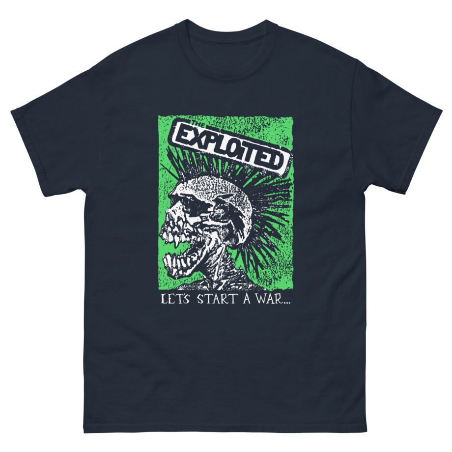 The Exploited Let's Start a War Skull Unisex classic tee