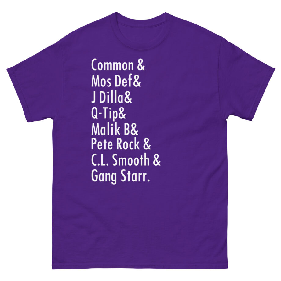 Music Common, Mos Def, J Dilla, Q-tip, Malik B, Pete Rock, C.l. Smooth Unisex classic tee