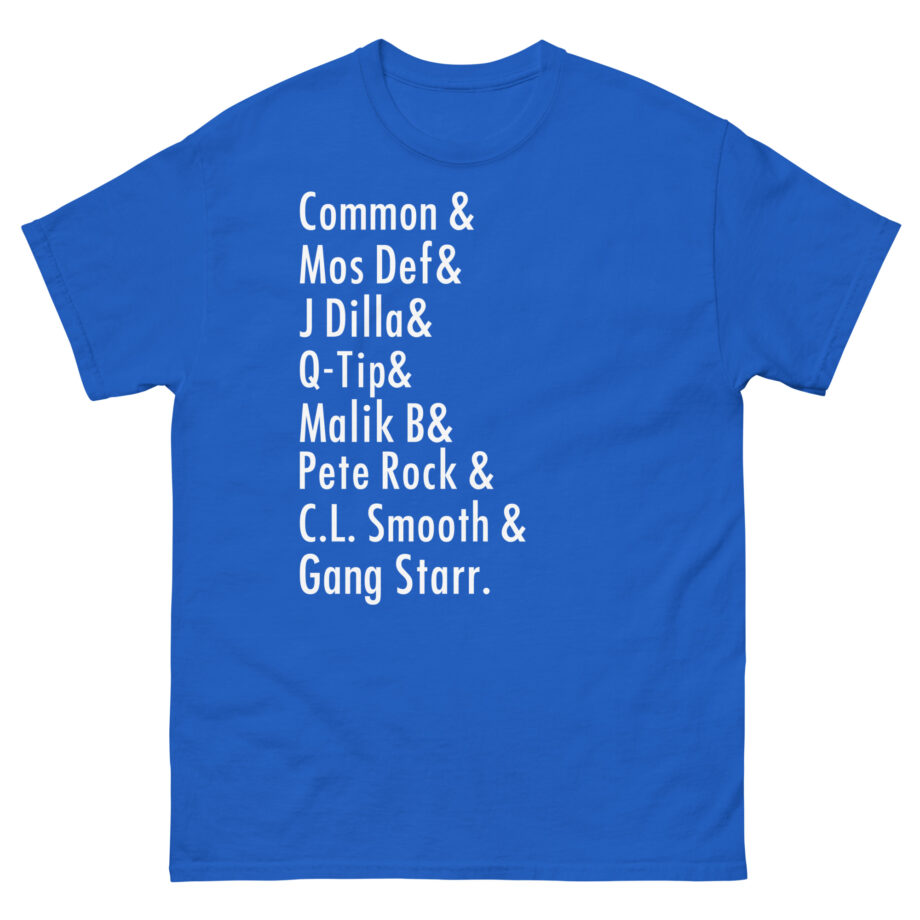 Music Common, Mos Def, J Dilla, Q-tip, Malik B, Pete Rock, C.l. Smooth Unisex classic tee