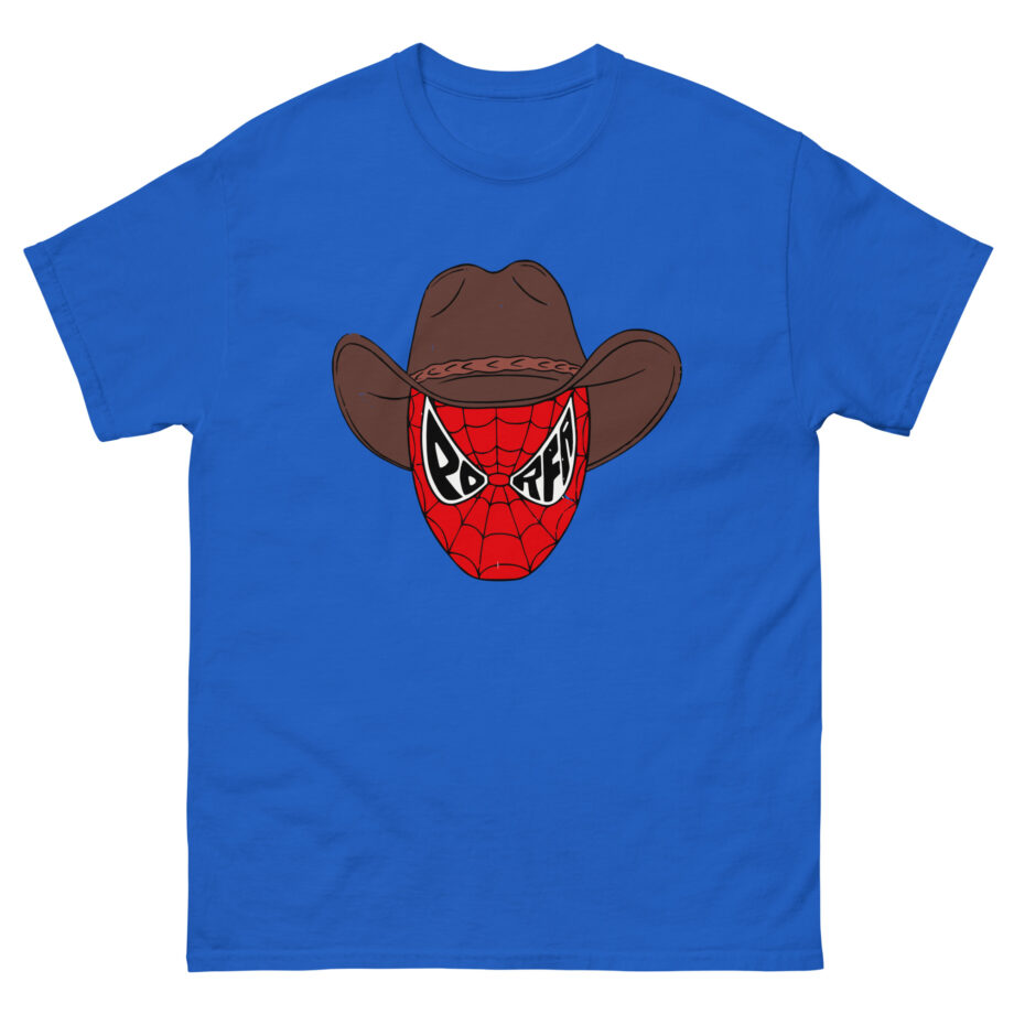 Porfa Spider Man Cowboy Hat Unisex classic tee