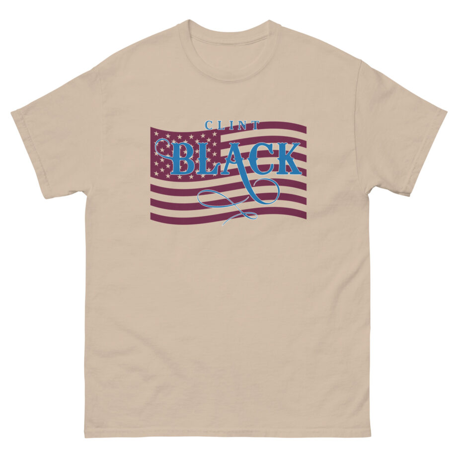 Clint Black Ladies Patriotic Bling Unisex classic tee