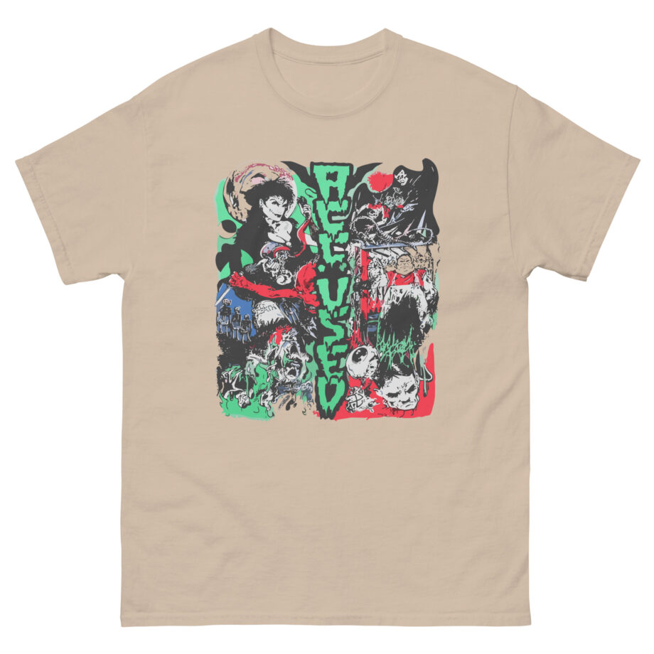 Accused Ad Panic in the Casket Unisex classic tee