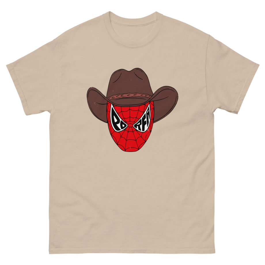 Porfa Spider Man Cowboy Hat Unisex classic tee