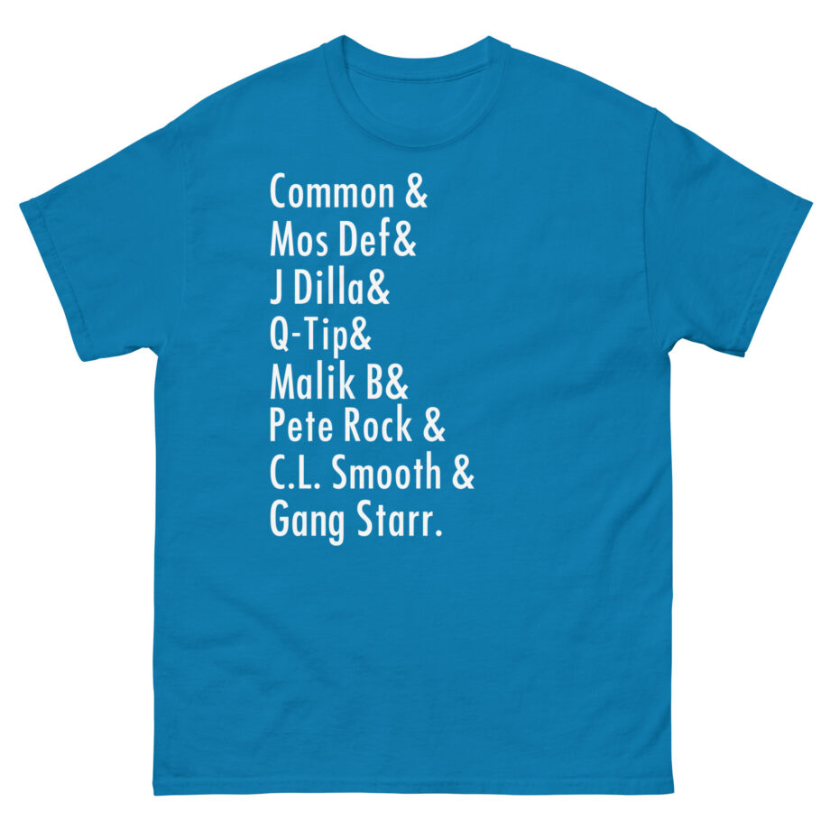 Music Common, Mos Def, J Dilla, Q-tip, Malik B, Pete Rock, C.l. Smooth Unisex classic tee