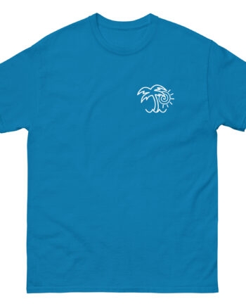 Chon Palm Tree Blue Dip Dye Unisex classic tee