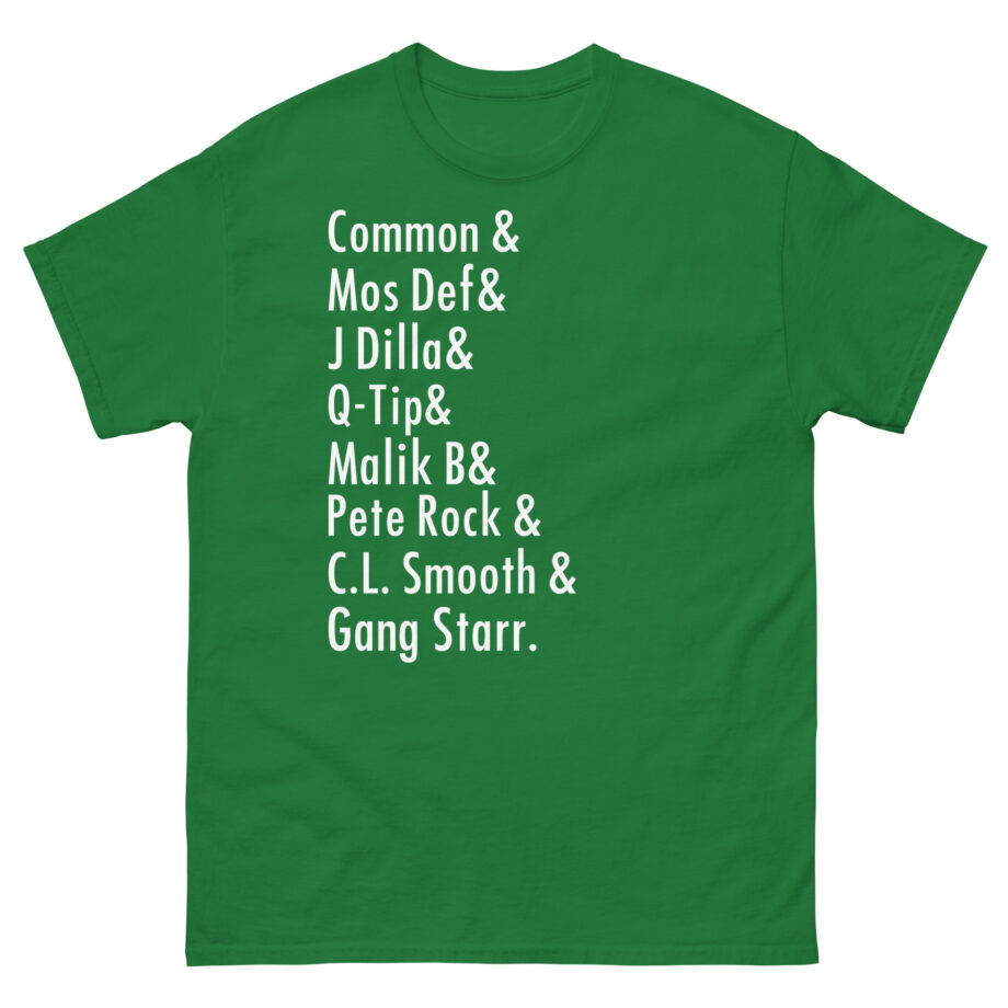Music Common, Mos Def, J Dilla, Q-tip, Malik B, Pete Rock, C.l. Smooth Unisex classic tee