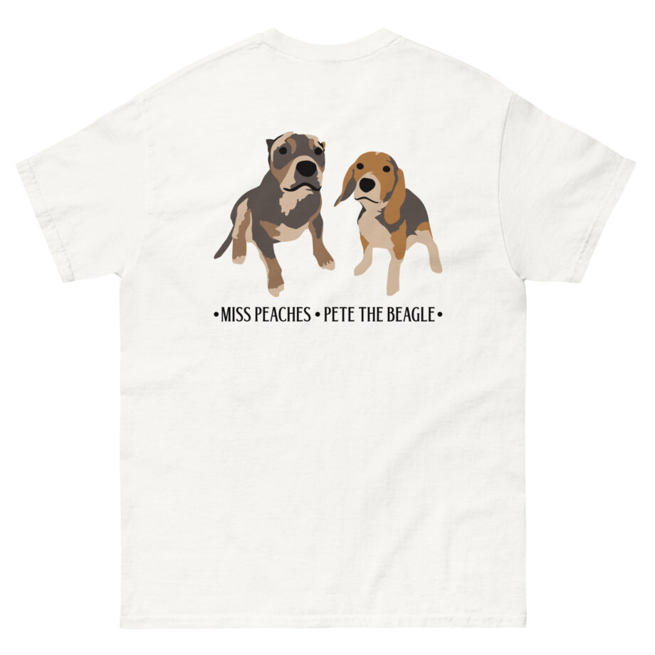 Miss Peaches & Pete the Beagle Unisex classic tee