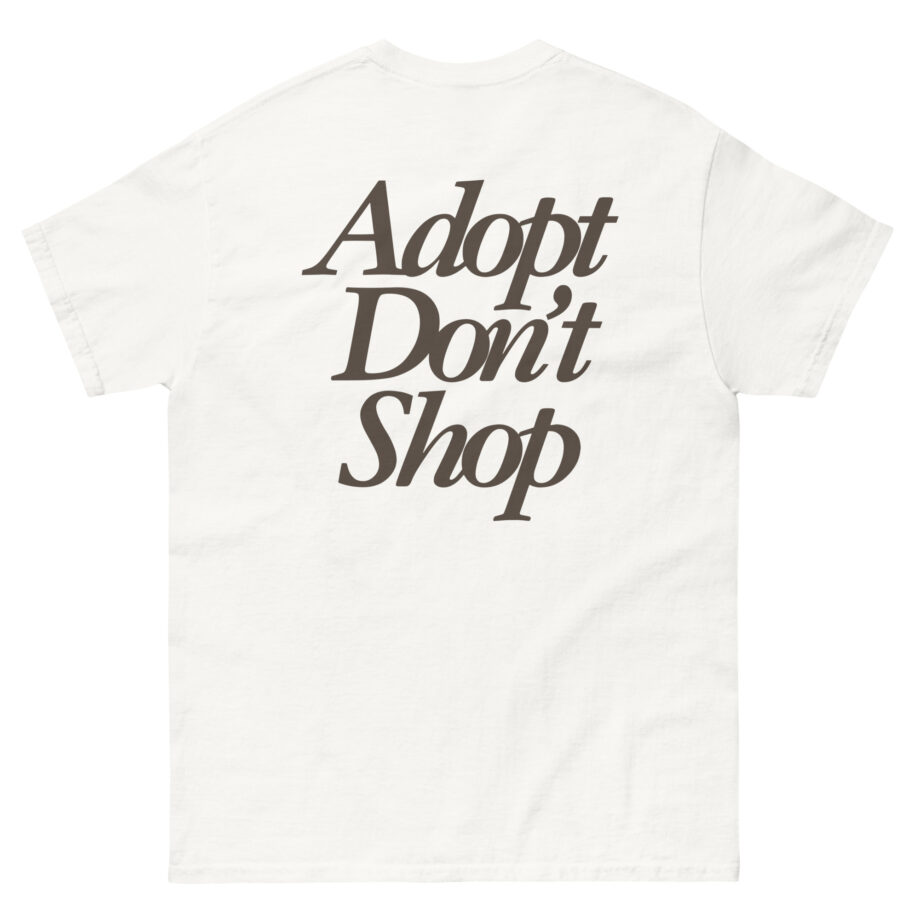 Miss Peaches Adopt Don’t Shop Unisex classic tee