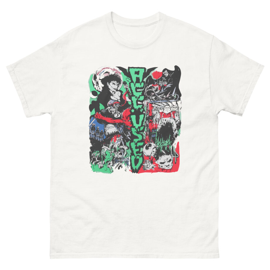 Accused Ad Panic in the Casket Unisex classic tee