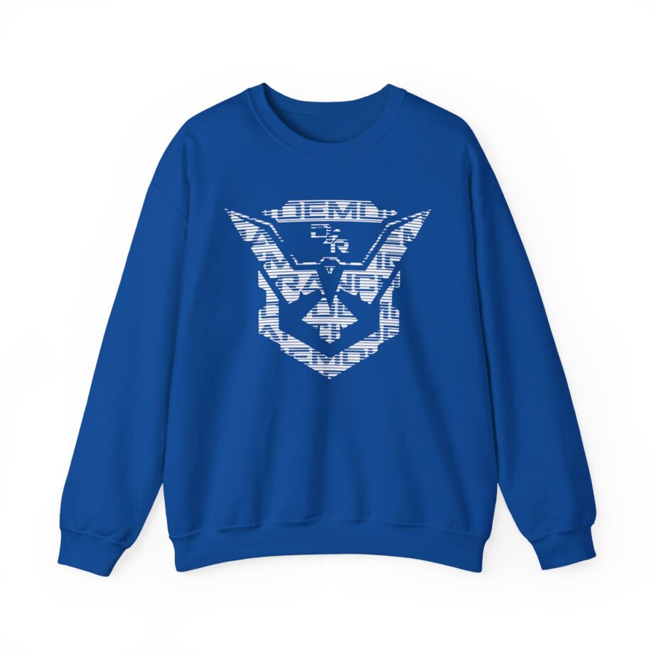 Demolition Ranch Demo Glitch Shield Unisex Heavy Blend Crewneck Sweatshirt