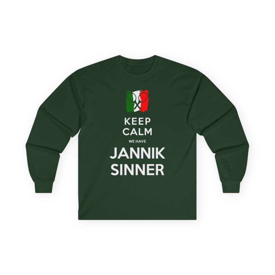 Jannik Sinner Keep Calm We Have  Unisex Ultra Cotton Long Sleeve Tee