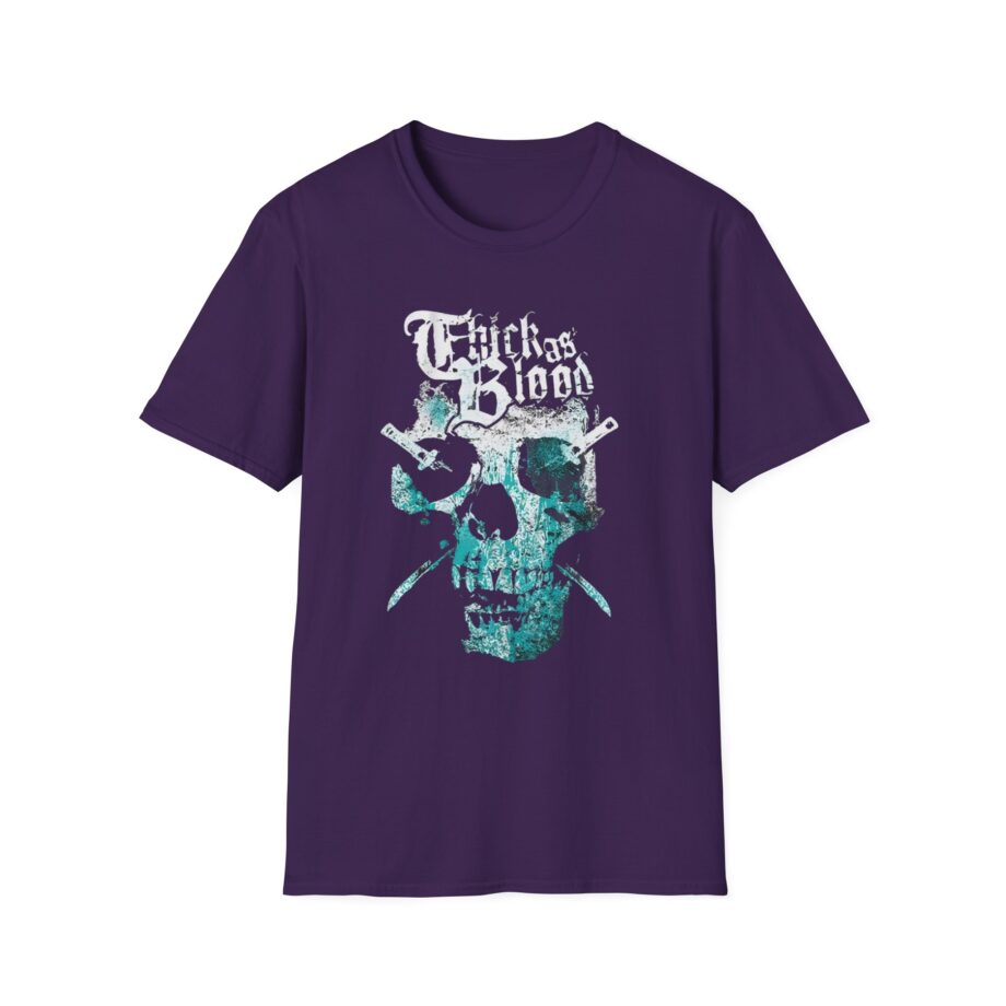 Thick as Blood 2 Color Skull Unisex Softstyle T-Shirt