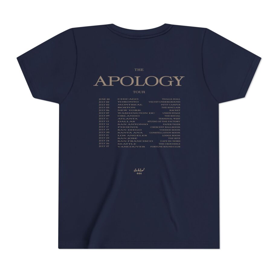 Wave to earth  Slchld 'apology' Na Tour Youth Short Sleeve Tee