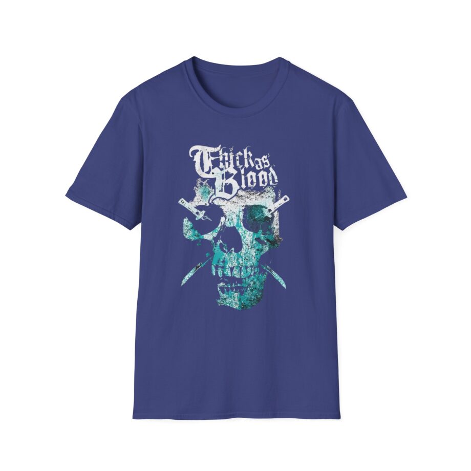 Thick as Blood 2 Color Skull Unisex Softstyle T-Shirt