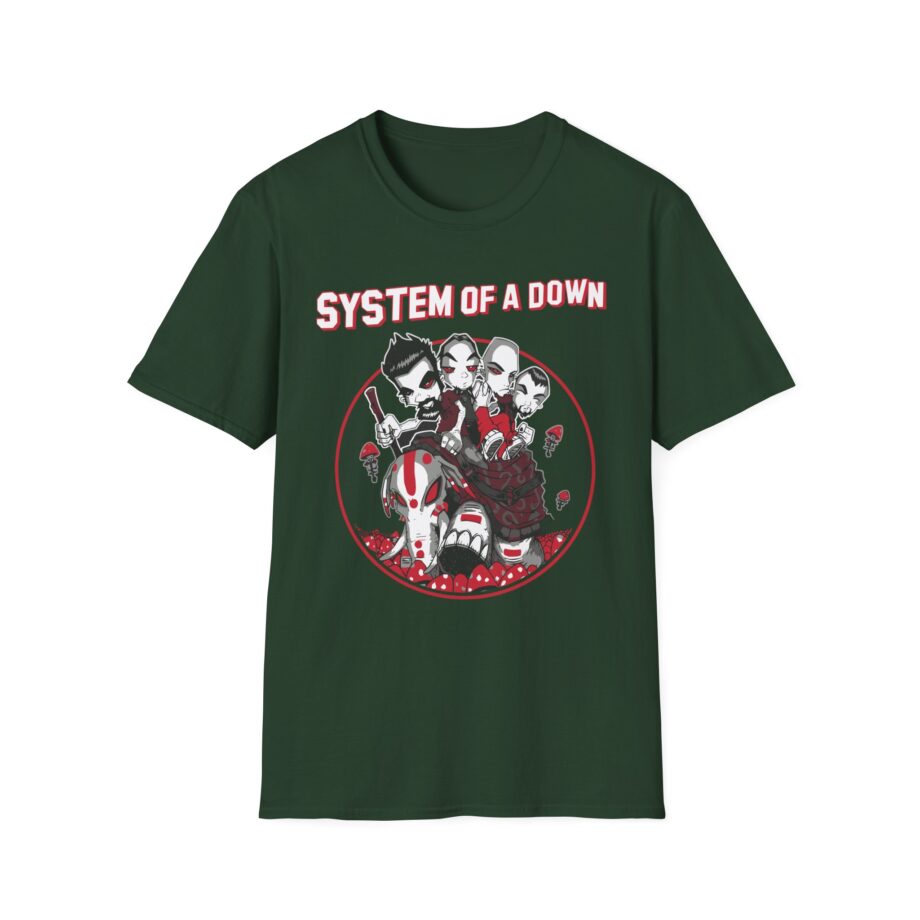 System of a Down Mushroom People Unisex Softstyle T-Shirt