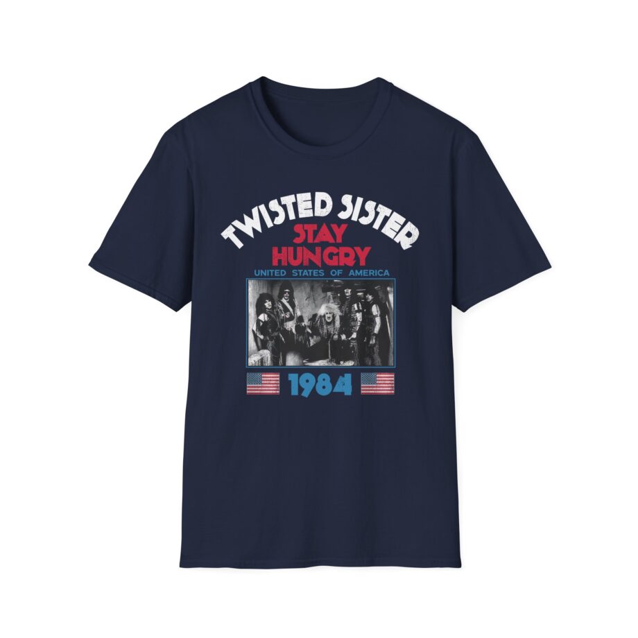 Twisted Sister 1984 Stay Hungry Tour Unisex Softstyle T-shirt