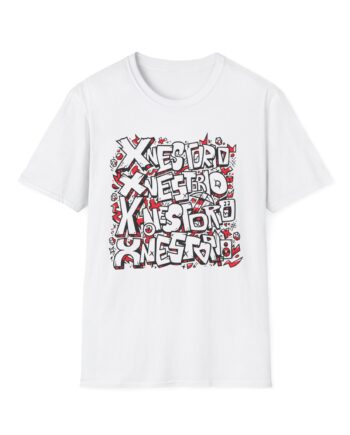 Xnestorio Graffiti Turquoise Unisex Softstyle T-Shirt