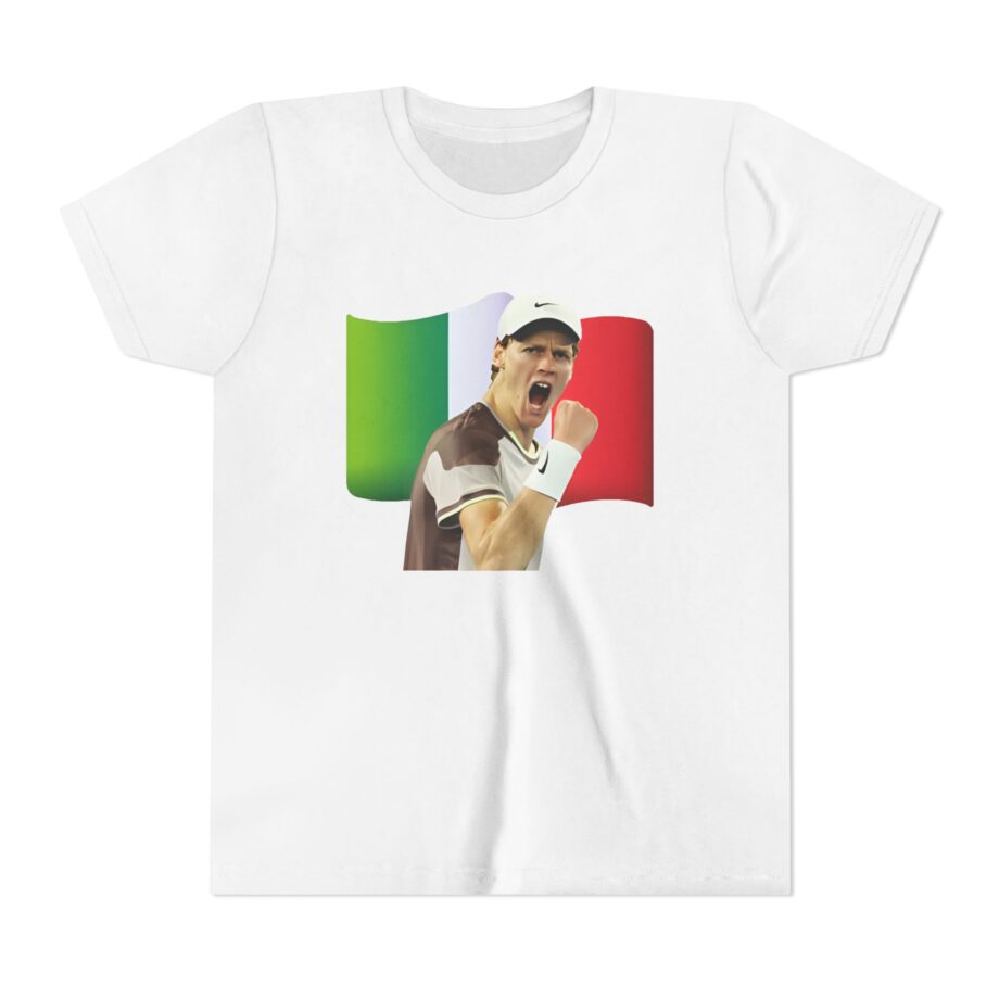 Jannik Sinner Italian Tennis Star Fan Youth Short Sleeve Tee