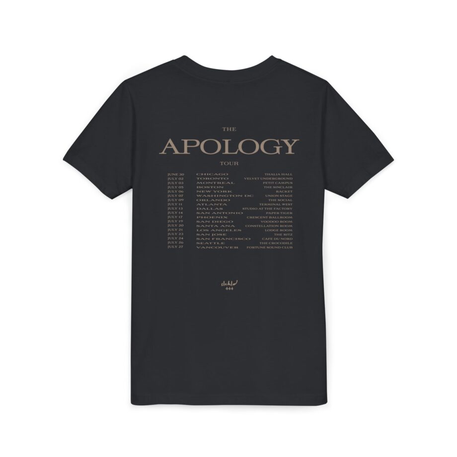 Wave to earth  Slchld 'apology' Na Tour Youth Short Sleeve Tee