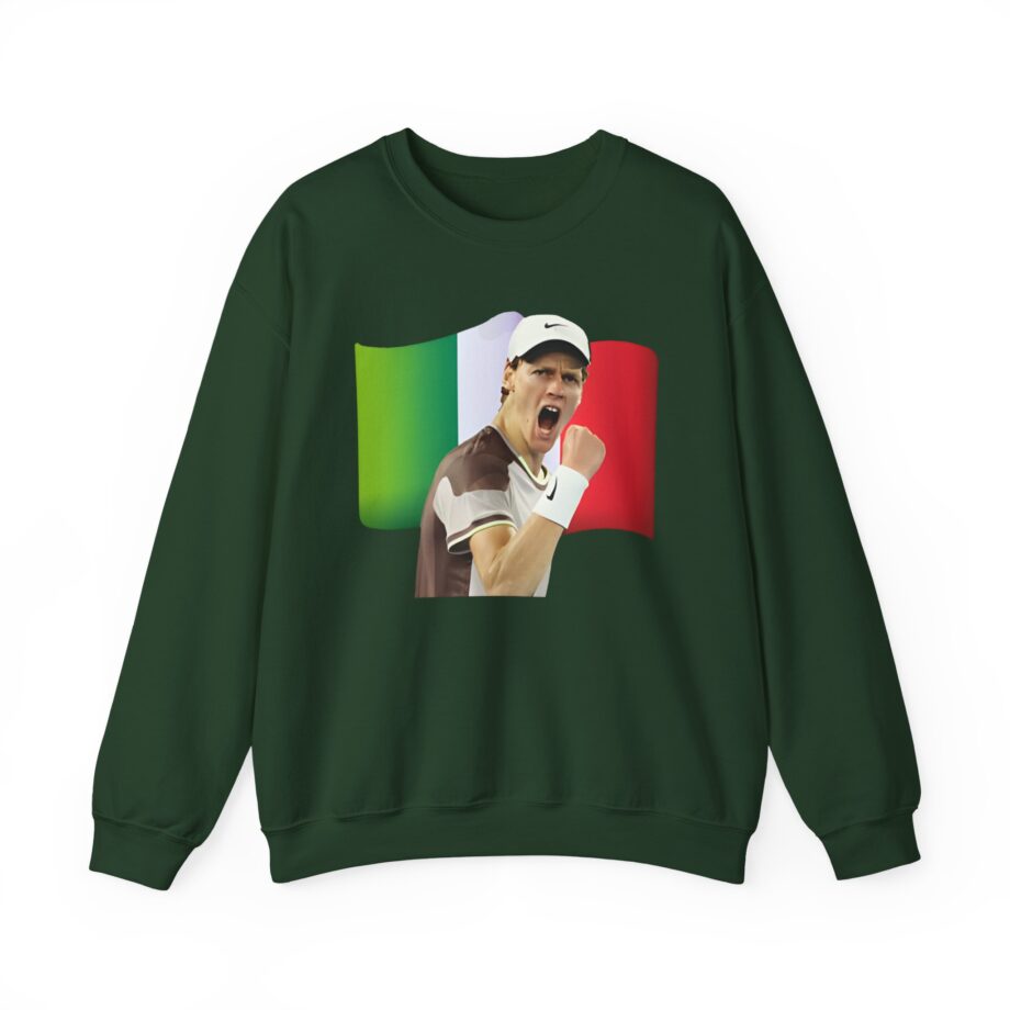 Jannik Sinner Italian Tennis Star Fan Unisex Heavy Blend Crewneck Sweatshirt
