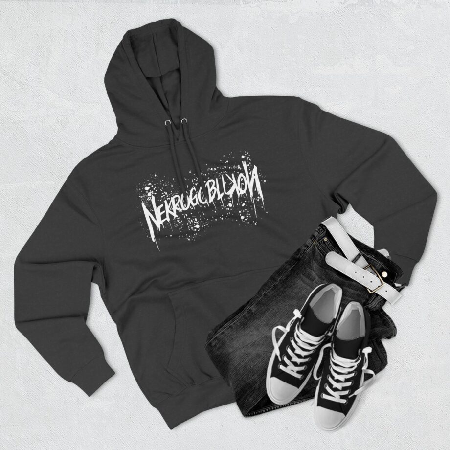 Nekrogoblikon Goblin Mode Raglan Three-Panel Fleece Hoodie