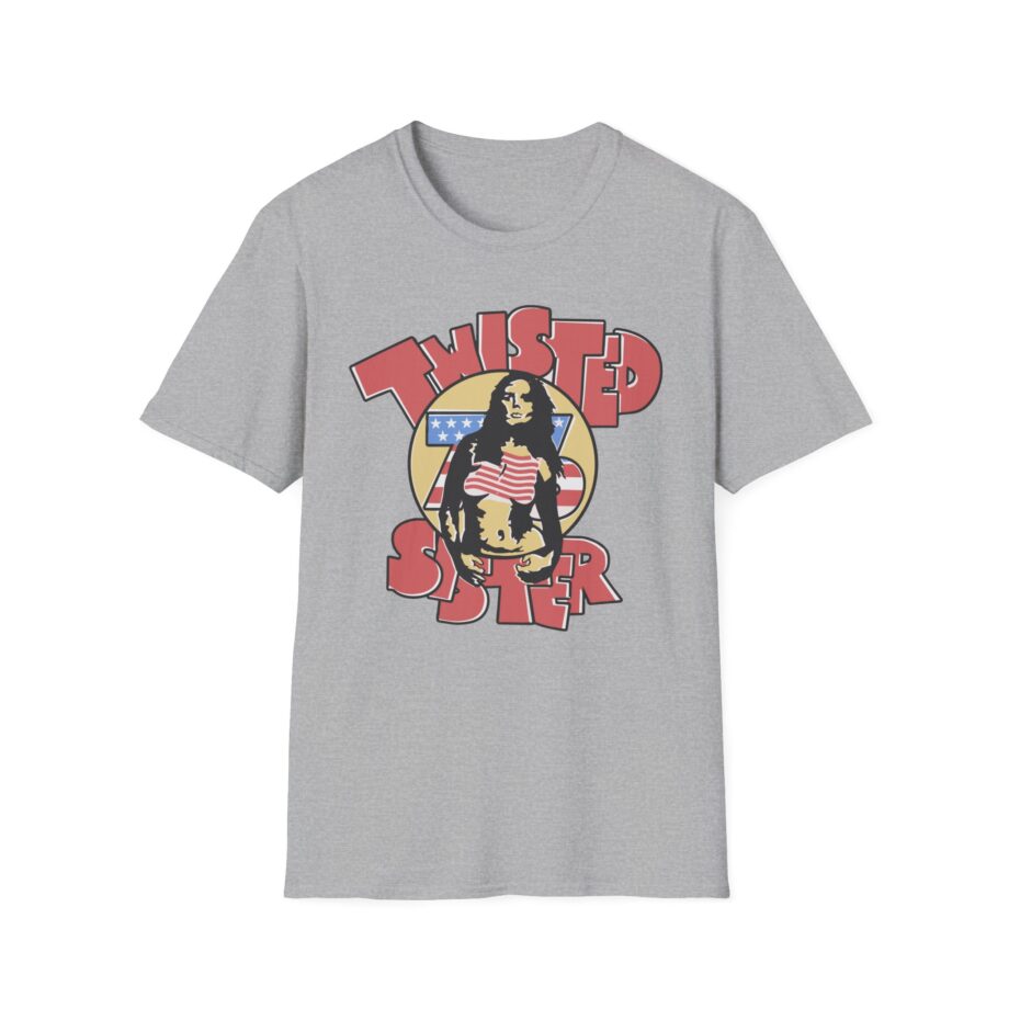Ladies Stars and Stripes Twisted Sister Unisex Softstyle T-shirt