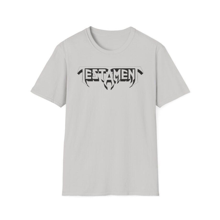 Testament Bay Area Thrash Blackout Unisex Softstyle T-Shirt