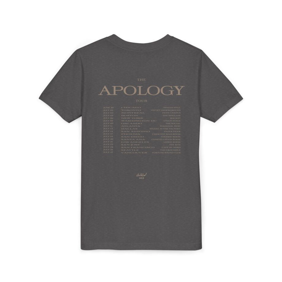 Wave to earth  Slchld 'apology' Na Tour Youth Short Sleeve Tee