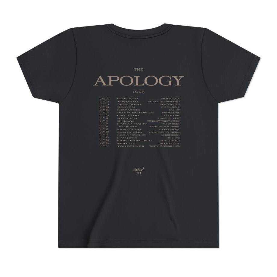 Wave to earth  Slchld 'apology' Na Tour Youth Short Sleeve Tee