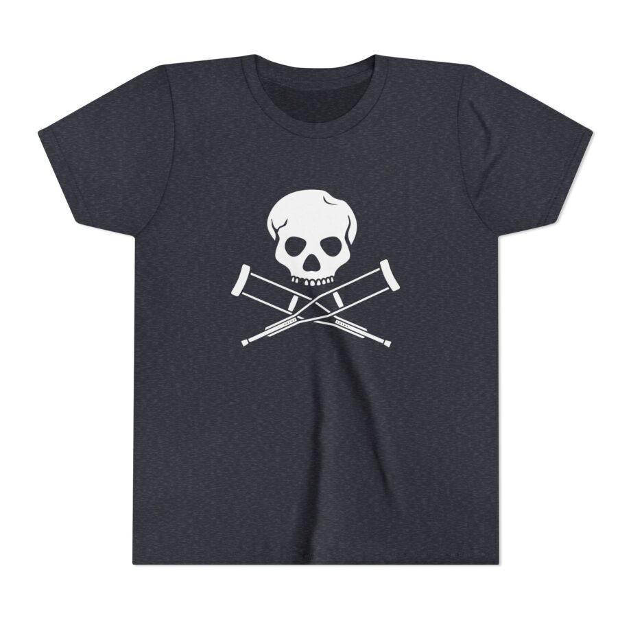 Jackass Skull and Crutches Youth Short Sleeve Tee