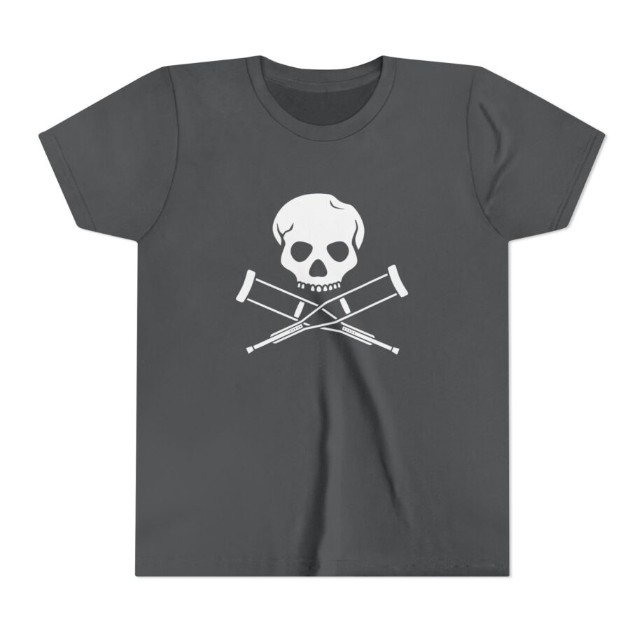 Jackass Skull and Crutches Youth Short Sleeve Tee