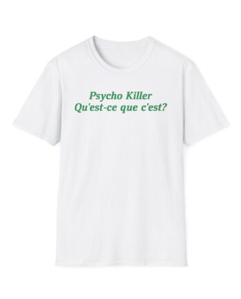 Talking Heads X Miley Psycho Killer Unisex Softstyle T-shirt