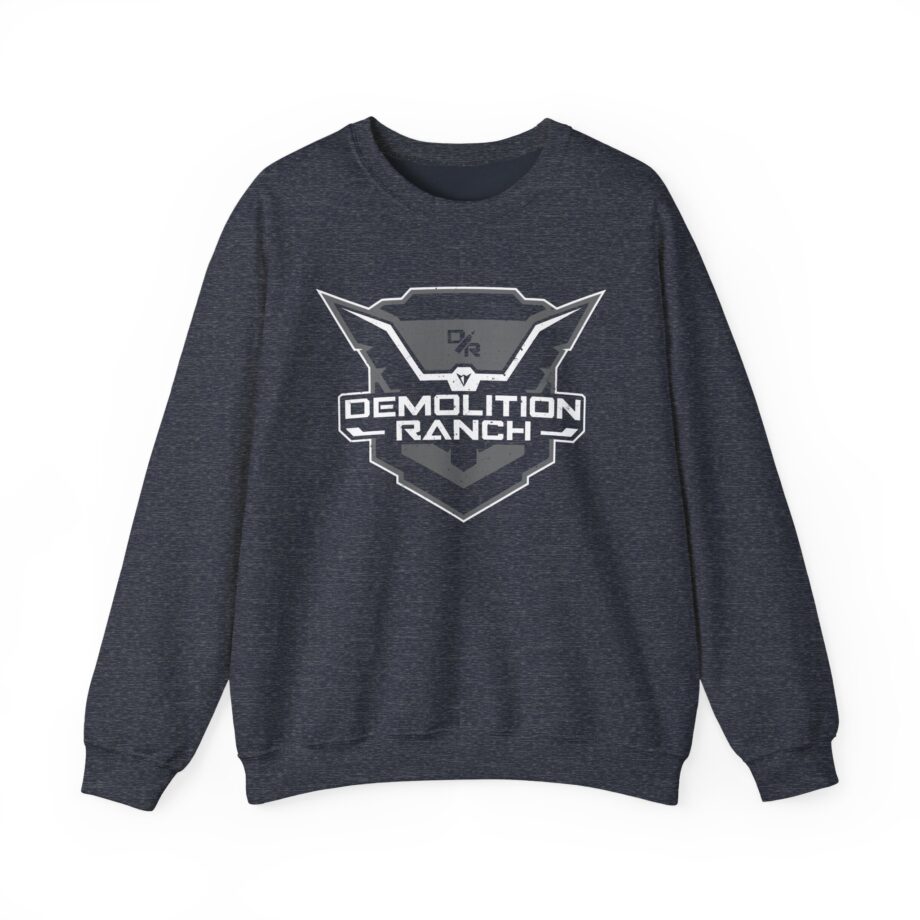 Monochrome Shield Unisex Heavy Blend Crewneck Sweatshirt