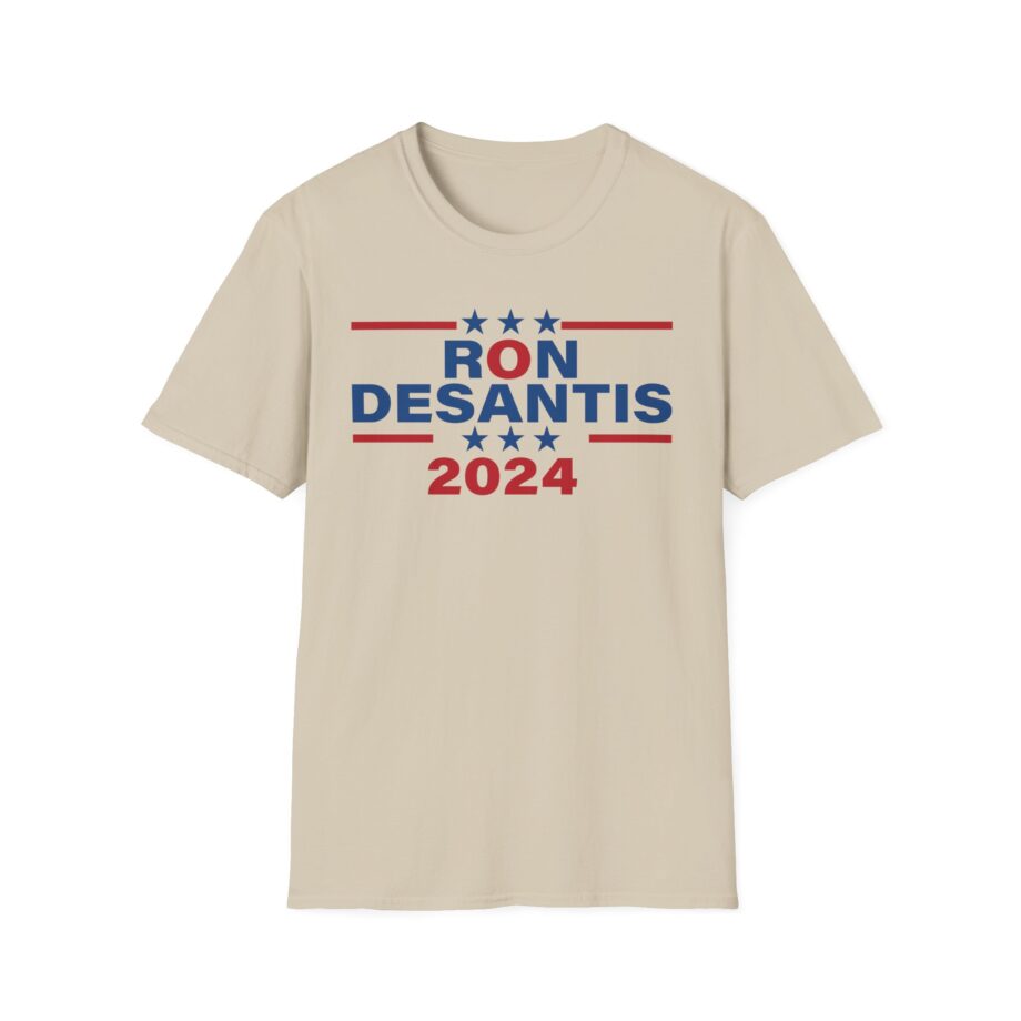 Ron Desantis Election 2024 Triple Stars Unisex Softstyle T-shirt