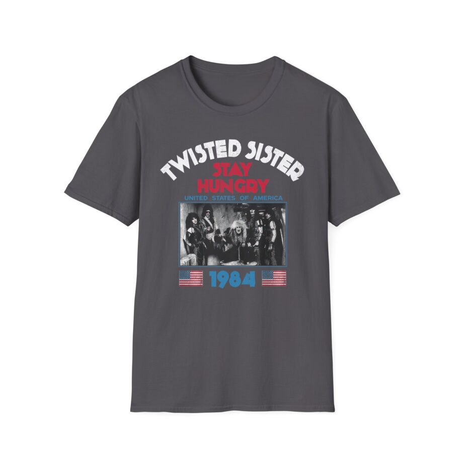 Twisted Sister 1984 Stay Hungry Tour Unisex Softstyle T-shirt