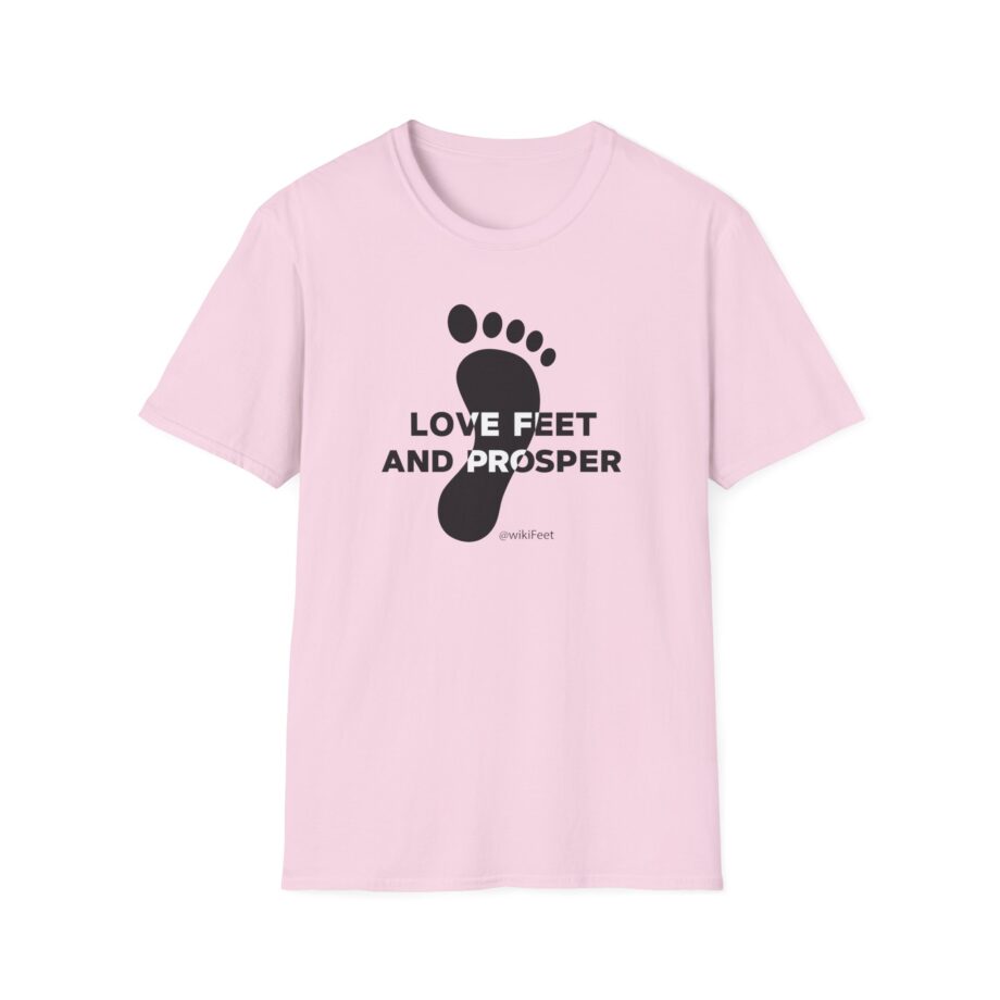 Wikifeet Love Feet and Prosper Unisex Softstyle T-Shirt
