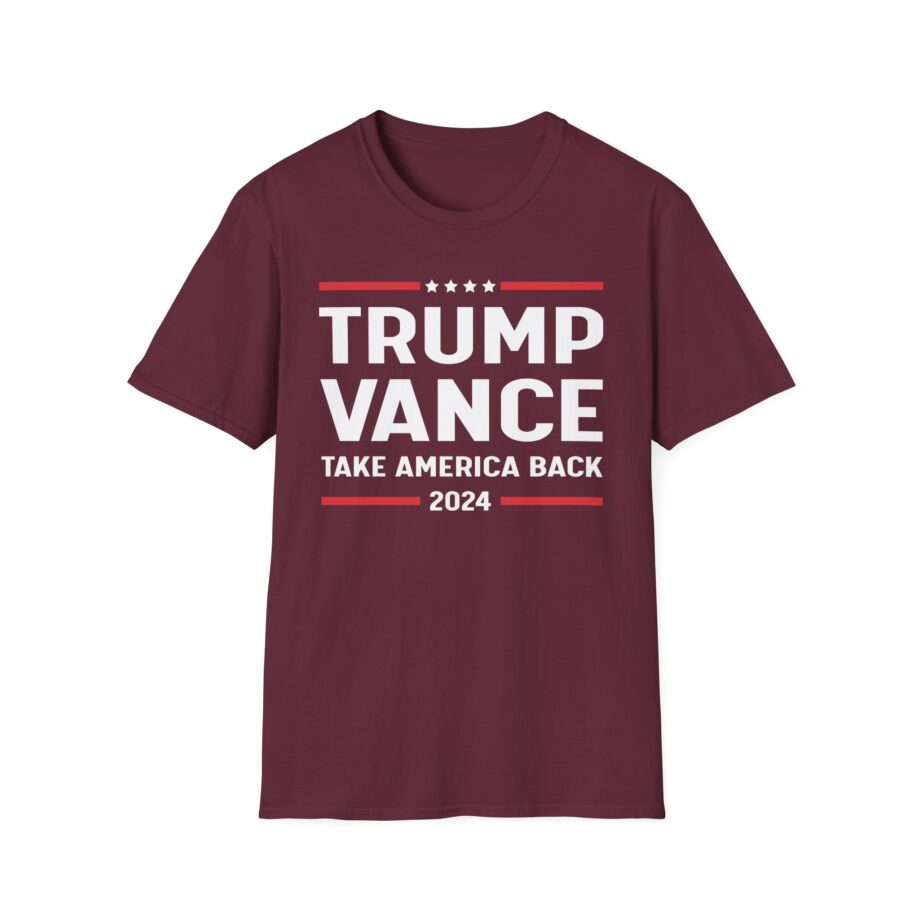 Support Trump Vance 2024 With This Take America Back Unisex Softstyle T-shirt