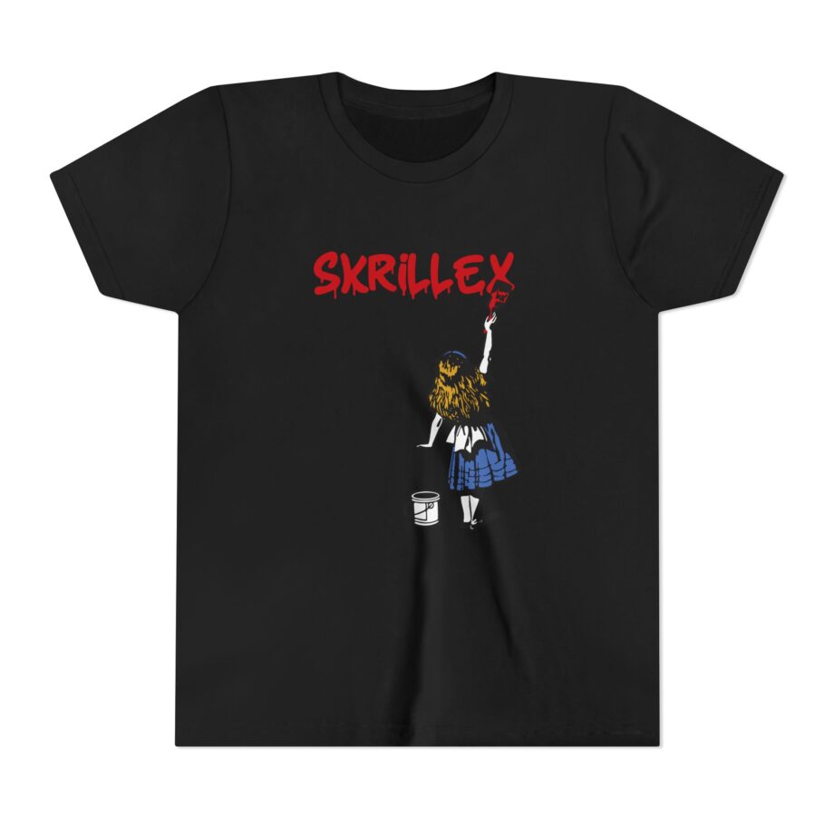 skrillex red girl Graphic Short Sleeve Tee