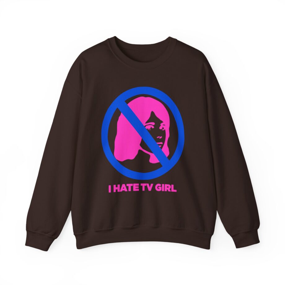 I Hate Tv Girl Unisex Heavy Blend Crewneck Sweatshirt