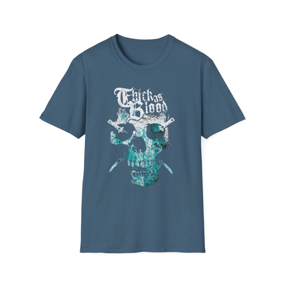 Thick as Blood 2 Color Skull Unisex Softstyle T-Shirt